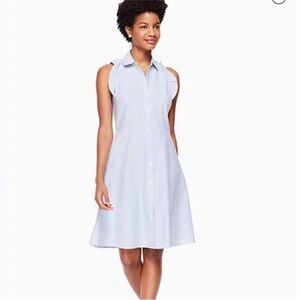 Kate Spade Light Blue Button-Down Midi Dress